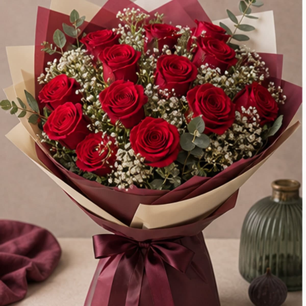 Crimson Rose Handtie