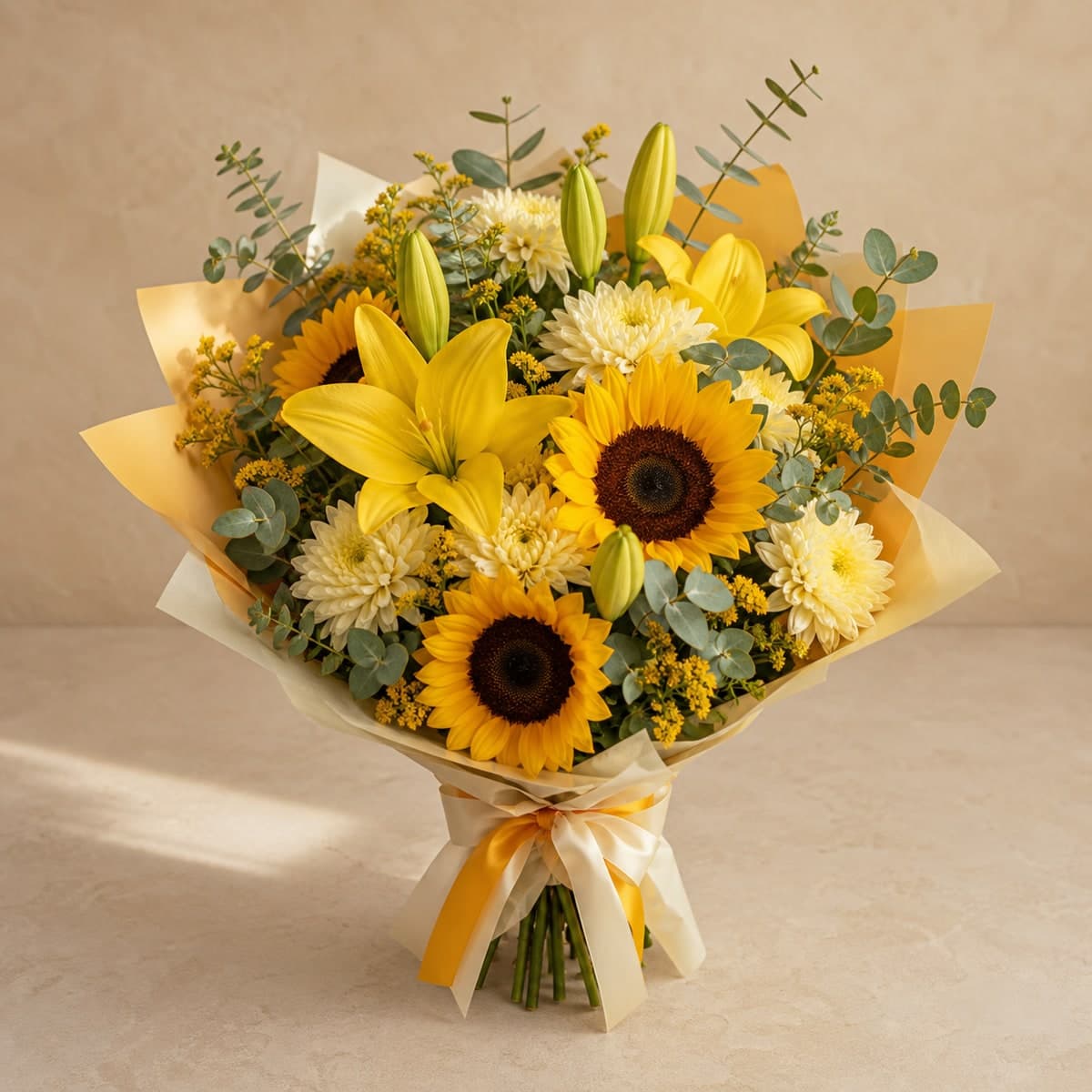 Golden Lily Sunshine Bouquet