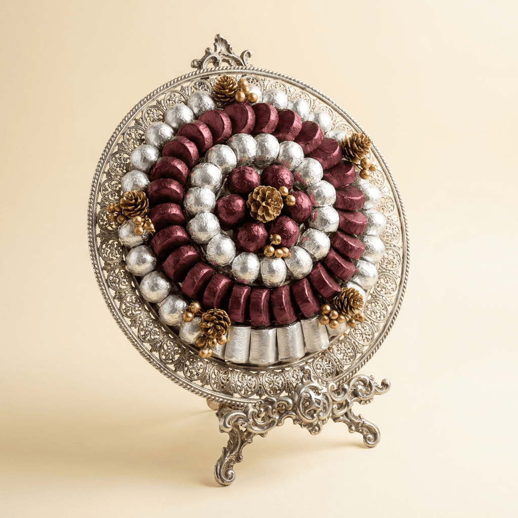 The Grand Silver Filigree Chocolate Platter
