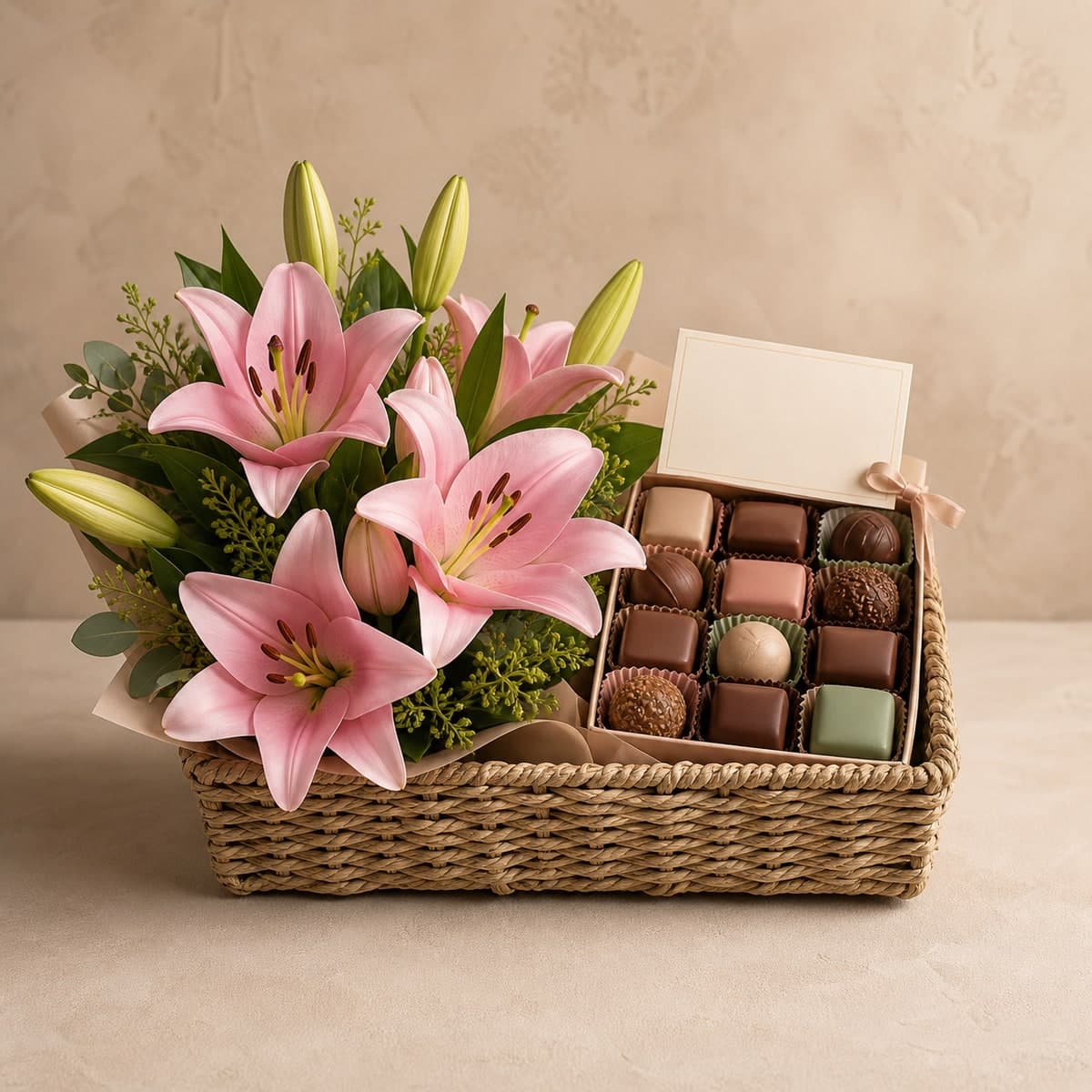 Lily & Chocolate Celebration Hamper