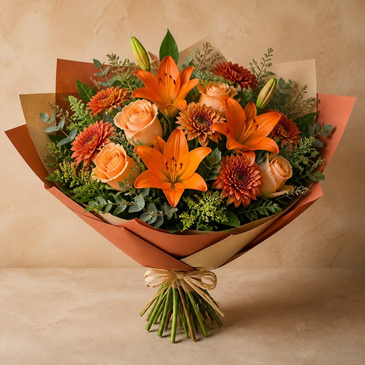 Sunset Lily Celebration Bouquet