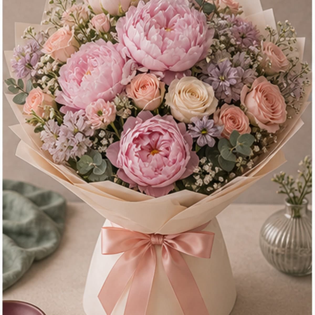 Pastel Peony Cloud