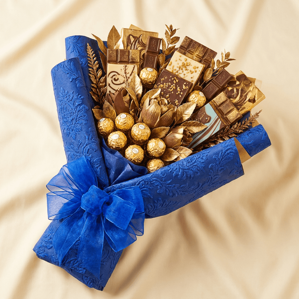 The Royal Blue Artisan Chocolate Bouquet